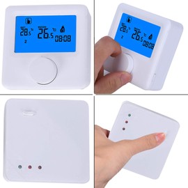 Wireless LCD RF Heating Thermostat for Electric System Holiday Enjoyment