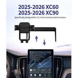 Masergogo Car Phone Holder for 2025-2026 Volvo XC60/XC90, 360° Rotation, 11.2-inch Screen Fixed Clip, Auto Accessories Navigation Bracket, Interior Decoration Mobile Phone Mount, Don't Affect Air Vent