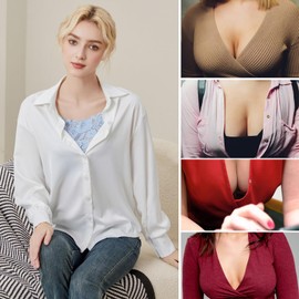 4Pcs Lady Lace Wearable Mock Camisole Bra Insert Overlay Modesty Panel Vest.