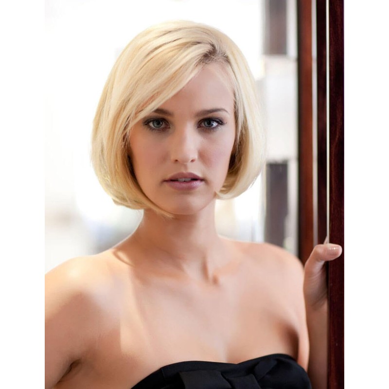 Bob half wig hairpiece, Flexihair: Amelie chestnut brown #8