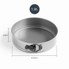 Lacor - 68680 - Süßwarenformen rund, Biskuitform, herausnehmbare Form, Kohlenstoffstahl,
