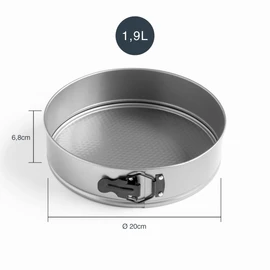 Lacor - 68680 - Süßwarenformen rund, Biskuitform, herausnehmbare Form, Kohlenstoffstahl, Antihaft, PFOA-frei, ökologisch, Durchmesser 20 cm, Inhalt 1,9 L