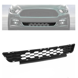 KUAFU Lower Radiator Front Grille Grill Compatible with 2015-2017 Ford Mustang Replacement for FR3Z-17K945-BA Black ABS Plastic