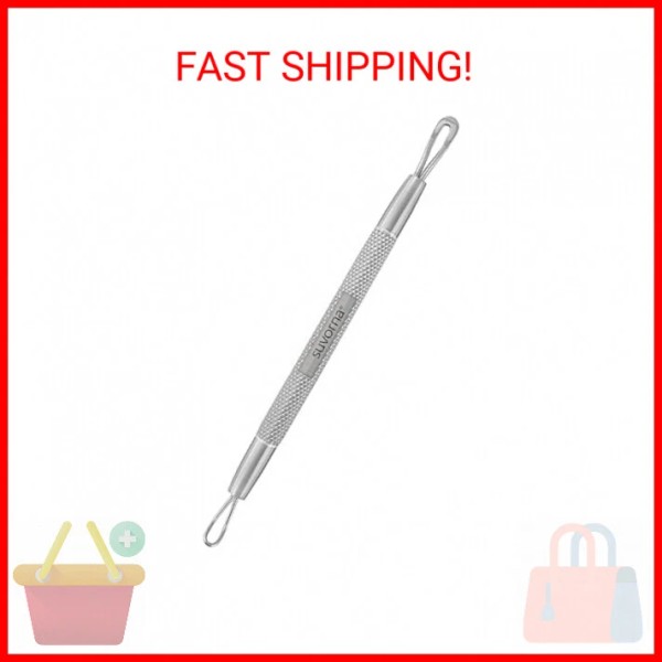 Suvorna White Head Remover for Face, Pimple Extractor, Pimple Popper,