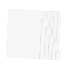 GaotKeut 6 Sheets Binder Binder Dividers Daily Use Notebook Paper Clear Loose Leaf Binder 6 Ring Loose Leaf Paper for College Travel, A7