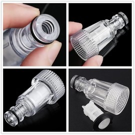 Pressure Washer Gun Adapter, 3 Pieces Plastic Machine Water Filter Washer Inlet Filter 3/4 Inch Connection for Pressure Washer Hose Pressure Washer Gun Adapter