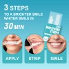 Yellow Stains Removal Teeth Whitening Strips 30 Minutes Brighten Tooth