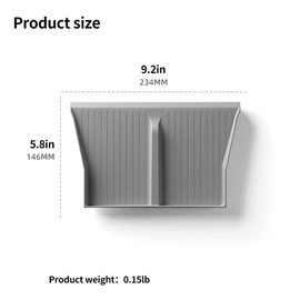 Center Console Wireless Charging Mat Anti-Slip Waterproof Silicone Mat Center Console Interior (Gray)