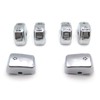HTTMT MT420-002- Chrome Hand Controls Switch Button Covers Compatible with