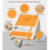 PERCUN A4 Lined Journal Notebook，365 Page Large Leather Journals for