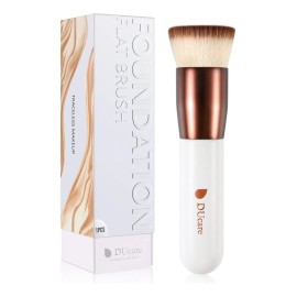 Brochas De Maquillaje Ducare Foundation, Brocha Sintética Pa Color Blanco
