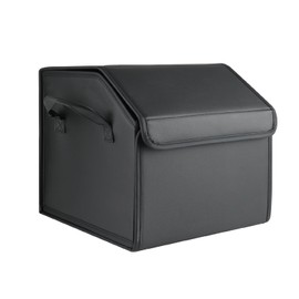 Enerfero Faltbarer Kofferraum-Organizer aus PU – Mehrzweck-Aufbewahrungsbox für Auto, SUV und LKW – große Kapazität, tragbar und robust