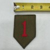 US Army 1ST INFANTRY DIVISION Insignia Patch WW2American Red One