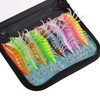 Luminous Shrimps Squid Jig Lure, 8PCS Artificial Fishing Lure Baits