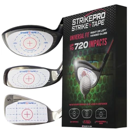 STRIKEPRO Strike-Tape Golf Club Impact Labels. Universal Club face Stickers, Drivers, hybrids, and Irons. All Impact Labels fit Left or Right Hand Clubs. Immediate Swing Analysis. (2)