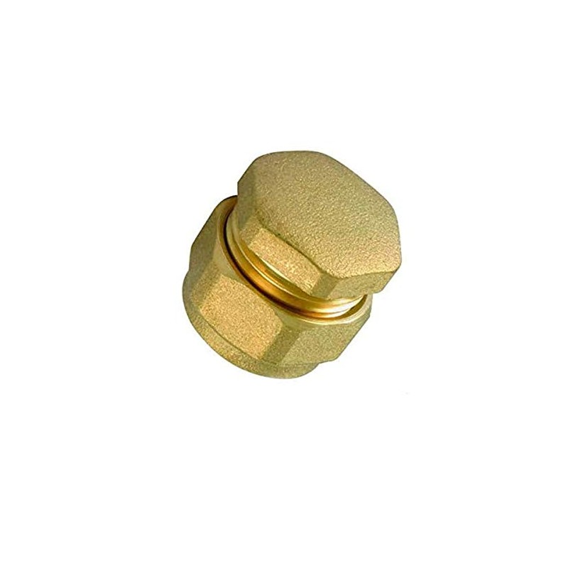 TOOLSTAR Compression Stop End 23mm Compression Fitting Brass Stop End