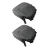 AUTOKAY Driver & Passenger Bottom Perforated Leather Seat Cover for