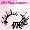 Wiapy Wet Manga Lashes (7 Pairs), D Curl Faux Lash