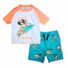 Quicksand Boys' 2-Piece UPF 50+ Rash Guard and Swimsuit Trunks
