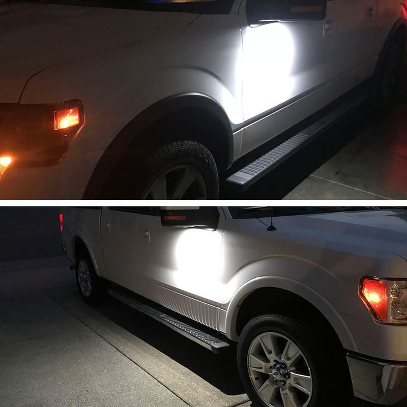 RUXIFEY LED Side Mirror Puddle Lights Replacement Compatible with 2010-2018