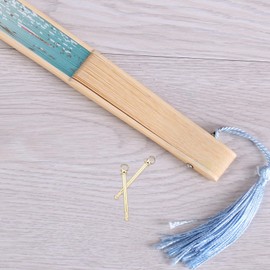 Cabilock 10 pcs Folding Fan Shaft Rivets and Nuts Repair Kit Handheld Fan Solid Shaft Replacement Fasteners for Handmade Folding Fans Bamboo Paper Fans Cloth Fan Accessories