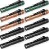 Hortsun 10 Pcs LED Pen Flashlight with Pocket Small Flashlight