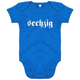 FanShirts4u Baby Bodysuit Sixty Blue Munich Royal 3-6 Months