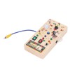 Lights Switch Board Toy Wooden Puzzle Early Education Fine Motor
