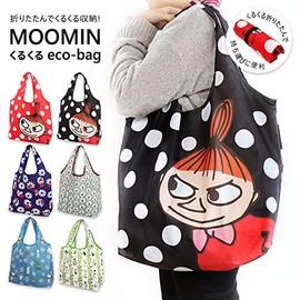 Small Planet Moomin Kurukuru Shopping Bag Little Me Dot BK [612900] S