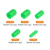 Rebower 50 Pack Screw Thread Protector Cover Rubber End Caps,