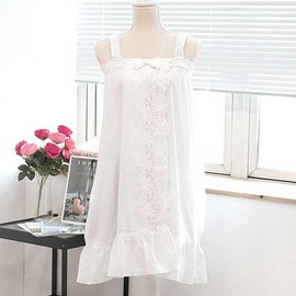 Shower top robe sleeve hotel bath pajamas lace cotton robe pretty girl one piece women's home wear Select this product