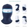 Unbranded Winter Windproof Fleece Ski Full Face Mask Neck Warm