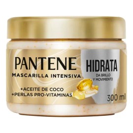 Mascarilla para cabello Pantene Hidrata, da Brillo y Movimiento con Aceite de Coco 300 ml