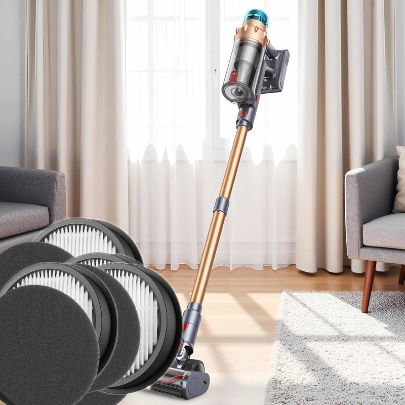 HOSECES VAC01 VAC02 Replacement HEPA Filter Kits, 4HEPA + 4Sponge