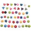 6mm 100Pcs Mixed Color and Style Mini Buttons for DIY