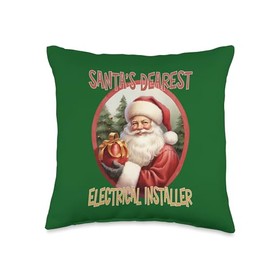 ELECTRICAL INSTALLER Gifts Electrical Installer Christmas Holiday Love Xmas Throw Pillow, 16x16, Multicolor