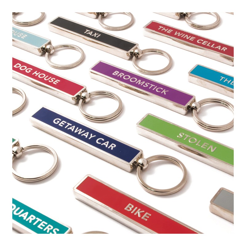 IF Show Offs Keys, Novelty Metal Keyrings with Enamel Infill