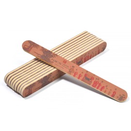 KADS 10Pcs Nail File 120/180 Grit Chinese Style Washable Professional Nail Files Reusable Double Sided Nail Styling Tools for Home and Salon Use (Palace Song and Music)