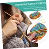 TEHAUX 2pcs Multi Color Crafting Yarns Durable DIY Knitting Supply