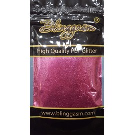 Blinggasm Premium Solvent Resistant Polyester Glitter 3.5 oz by Weight .008 or .015 for Tumblers Crafts Nails Cosmetics Body Paint (Metallic #57 B0913 Pearl Pink, .008 (1/128") 3.5 oz)