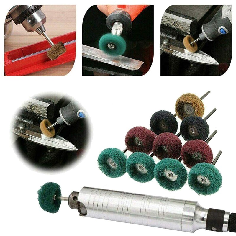 40 Pieces Abrasive Wheels, 1" (25mm) Abrasive Buffing Polishing Wheels