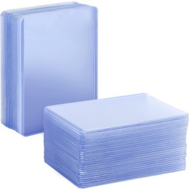 200 Pack 3"x4" Top loaders for Cards - 35pt Premium Hard Plastic Card Protectors, Plastic Card Sleeves, for Trading Baseball Game Sports Collectible Card (100 PCS Toploader + 100 PCS Penny Sleeves)