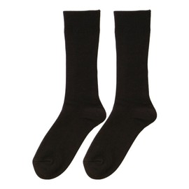 Hidamari Double Socks, Men's Socks, 9.4 - 10.2 inches (24 - 26 cm), Black