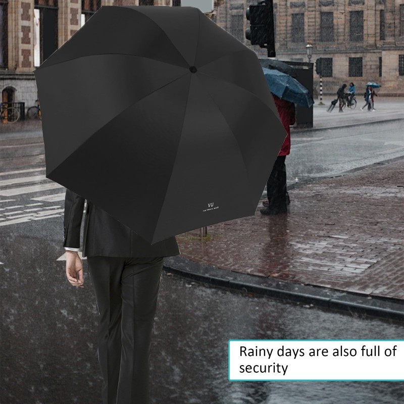 Desuibao Automatic Umbrella, Windproof Travel Umbrella, Retractable Folding Umbrella, Compact