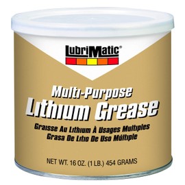 Lubrimatic 11316 1 Pack Multi-Purpose Lithium Grease, 16 oz. Can, Amber