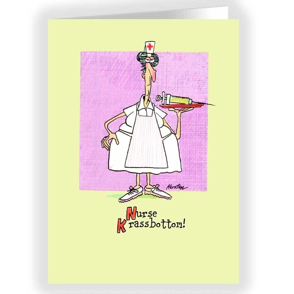 Funny Get Well Cards - Watch Out for Nurse Krassbottom! (12)