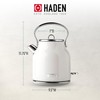 Haden Heritage 1.7 Liter Stainless Steel Electric Kettle, Hot Water