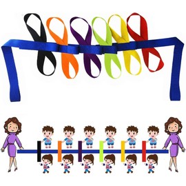 Walking Rope,Children's Walking Rope,School Security Rope,Public Place Rope,Walking Ropes for Preschool Daycare School Kids Outdoor Colorful Handles,Children Safety Walking Rope with 12 Handles