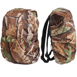 RALSPEC Camouflage Waterproof Cover for Rucksack for 30L to 40L Backpack Camo Rain Covers Real Leaf Oak Tree Design Raincover