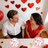 Valentine's Day Small Dessert Plates, Red Heart, 7 Inch, 40Pcs